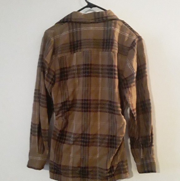 Hers&Mine Womens Plaid ButtonUp Shirt TieUp Waist - Picture 7 of 16